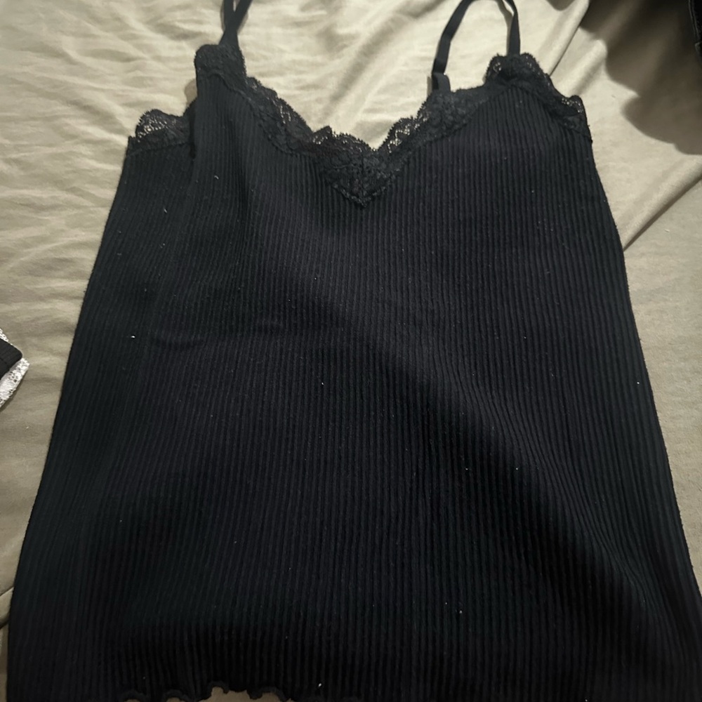 Forever 21 Black Lace Trim Camisole